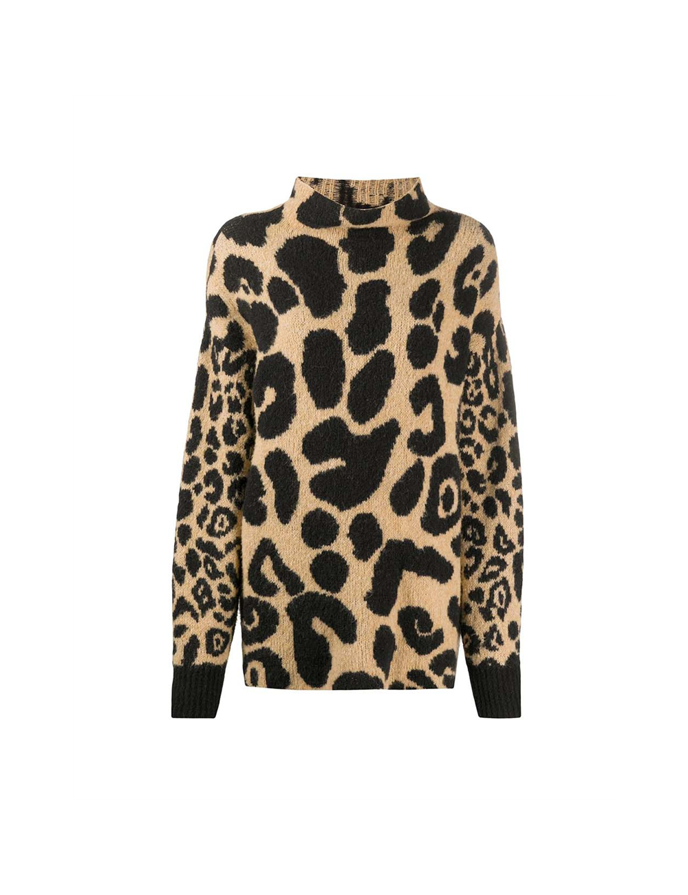 stella mccartney leopard print jumper