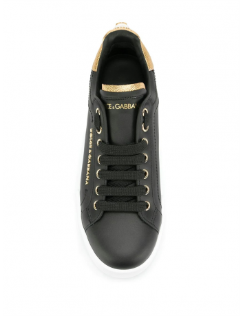 Portofino sneakers gold detail dolce gabbana - Sneakers luxury Big ...